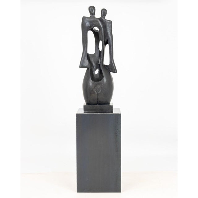 Contemporary Abstract Figures Marble Sculpture For Sale - Image 10 of 12