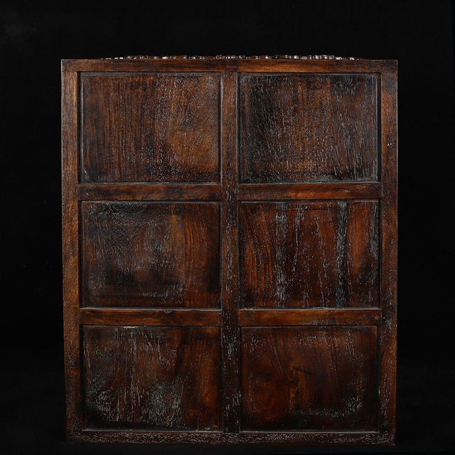 Wood Huali Rosewood Carved Shrine Cabinet With Lotus Motif For Sale - Image 7 of 9