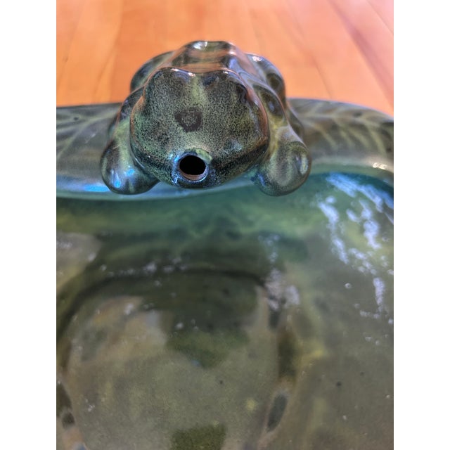 Contemporary Ceramic Frog Fountain For Sale - Image 10 of 11