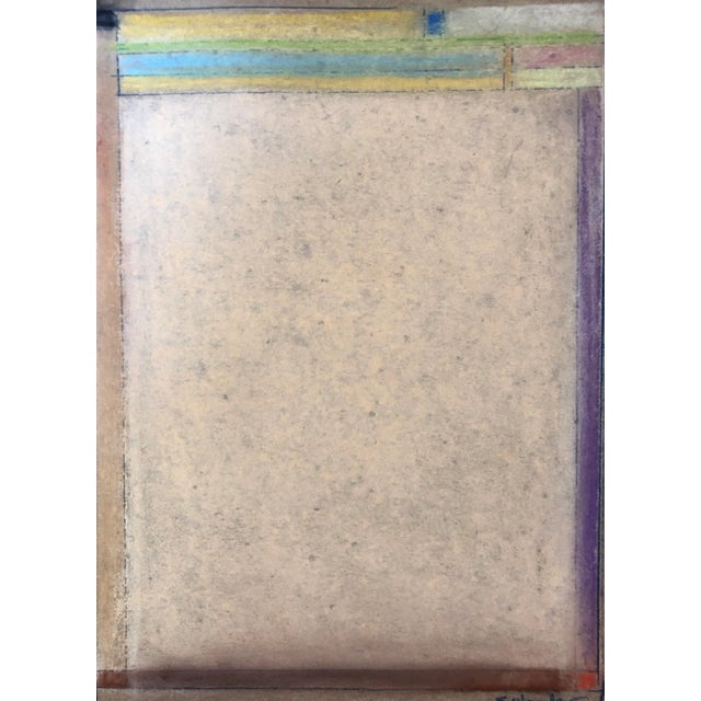 Abstract Abstract “Sunset” Oroginal Pastel by Erik Sulander 6x8 For Sale - Image 3 of 3