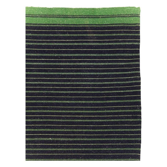 A vintage Turkish flatweave Kilim accent rug handmade during the mid-20th century. Measures: 6' 0" x 9' 6".