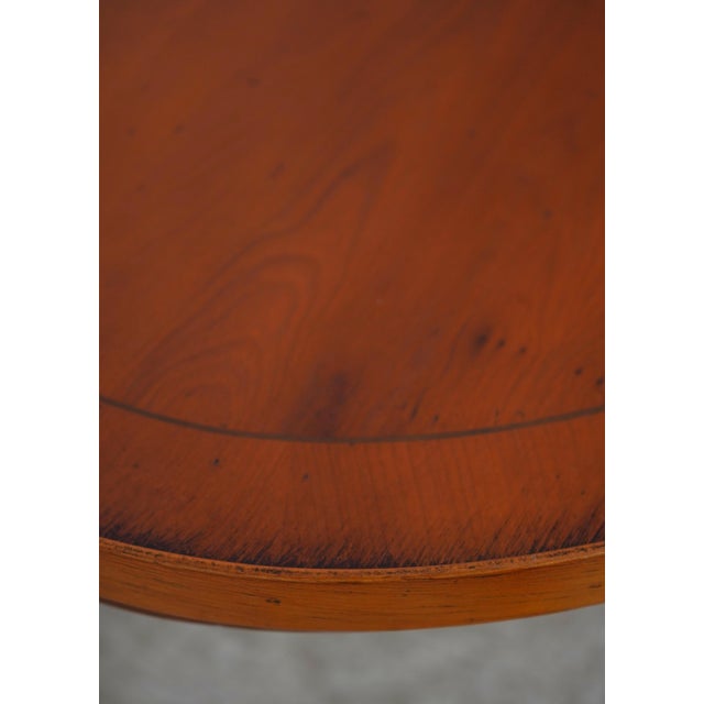 English Yew Wood Oval Coffee Cocktail Table For Sale In Philadelphia - Image 6 of 13
