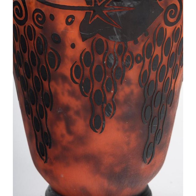 Art Nouveau Glass Paste Vase by Daum Frères, 1920 For Sale - Image 3 of 7