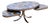 Oval Coffee Table by Georges Pelletier for La Roue Vallauris, France, 1970 For Sale