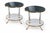 Contemporary Blue Mirror Cigarette Tables by The Century, Set of 2 For Sale - Image 3 of 5