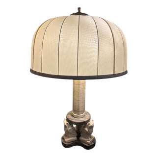 Vintage Table Lamp with Owls, 1960s For Sale