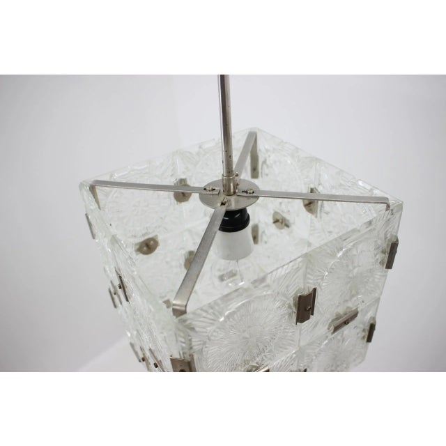 Mid-Century Pendant Lamp from Kamenický Šenov, 1960s For Sale - Image 4 of 9