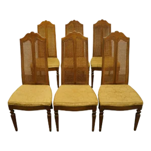 Set of 6 Century Furniture Italian Neoclassical Tuscan Style Dining Side Chairs 171-511