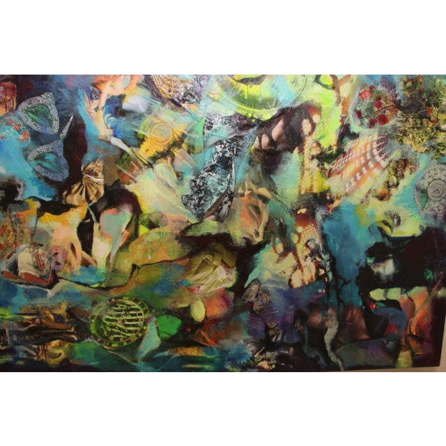 2010s Horological Collage Painting by Ally May Miller For Sale - Image 5 of 10