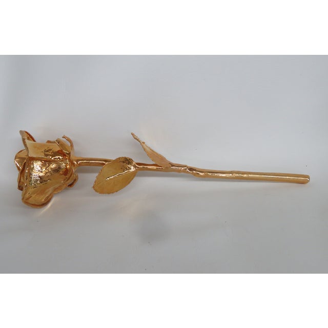 Gold 24k Gold Dipped Forever Rose 4523b For Sale - Image 8 of 11