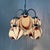 Italian Purple and White Murano Glass Swirl Chandelier, 1970s For Sale - Image 13 of 18