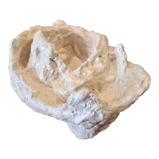 Vintage Plaster Abstract Neutral Palette Sculpture / Giacometti For Sale