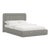Stoffer Home x Cloth & Company Marisa Platform Bed in Jane Stripe Carbon - California King For Sale