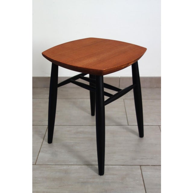 Scandinavian Stool by DLG Tapiovaara for Stol, 1960s, in Flawless conditions. Designed 1950 to 1959 This piece has an...