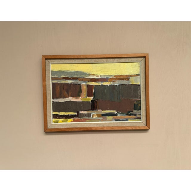 Karl Axel Gadd, Abstract Composition, 1960s, Oil Painting on Canvas, Framed For Sale - Image 4 of 18