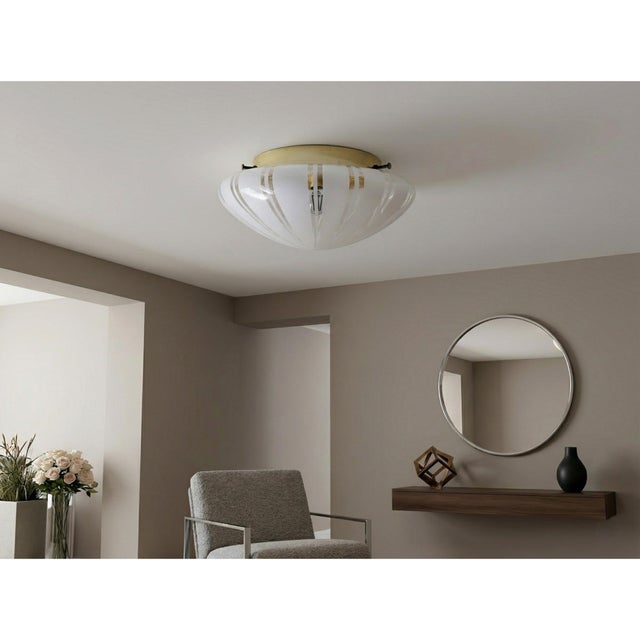 Murano Glass Ceiling Lamp from Manifattura di Murano, 1970s For Sale - Image 10 of 11