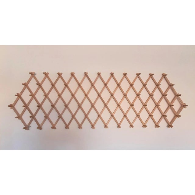 Massive Wood Peg Accordian Folding Style Rack For Sale In Fayetteville, AR - Image 6 of 11