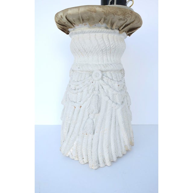Tassel Plaster Drinks Table, Neoclassical Revival, Trompe L'Oeil, 20th Century For Sale - Image 10 of 14