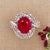 Natural Ruby Diamond Ring 14k Gold 6.32 TCW GIA Certified For Sale In New York - Image 6 of 13