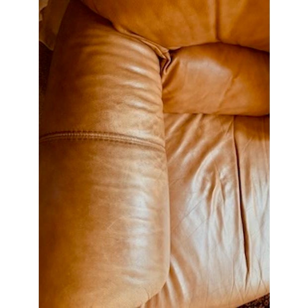 Animal Skin Chateau d'Ax Italian Leather 3 Seater Sofa Y2k For Sale - Image 7 of 18