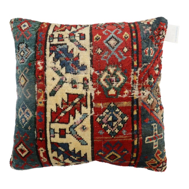 Late 19th Century Caucasian Rug Pillow For Sale