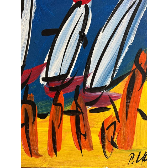 Abstract Expressionism Original Peter Keil Painting - Sailboats For Sale - Image 3 of 10