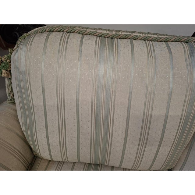 Blue Vintage San Leucio Silk Sofas, 1980s, Set of 2 For Sale - Image 8 of 13