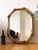 Wood Vintage Octagonal Giltwood Bevelled Mirror With Rose Accents For Sale - Image 7 of 9
