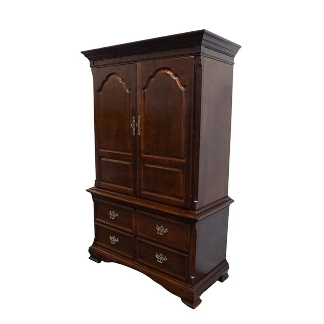 Traditional Stanley Furniture American Heritage Collection Mahogany Traditional Style 46" Media Armoire 172-13-15 For Sale - Image 3 of 14