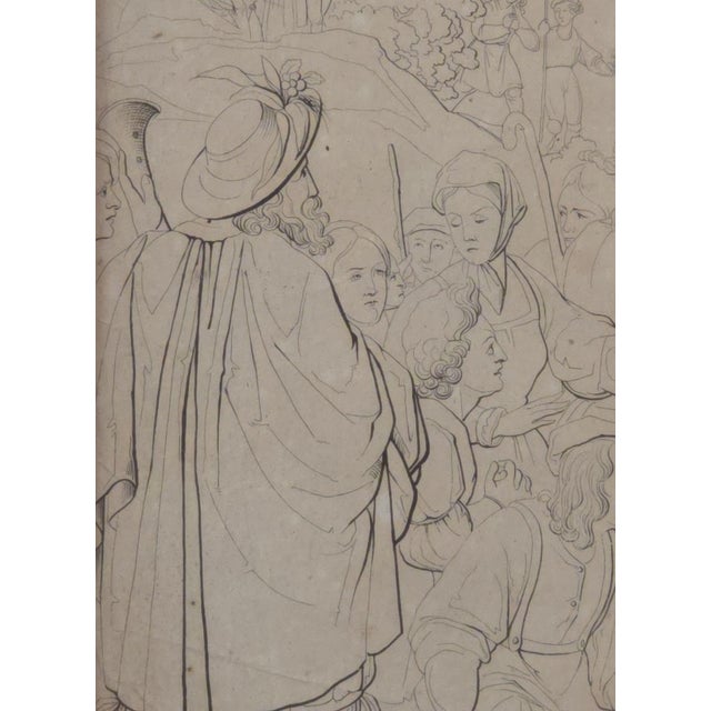 Working Drawing for a Painting of a Historical Scene, Italy, 18th Century For Sale - Image 4 of 6