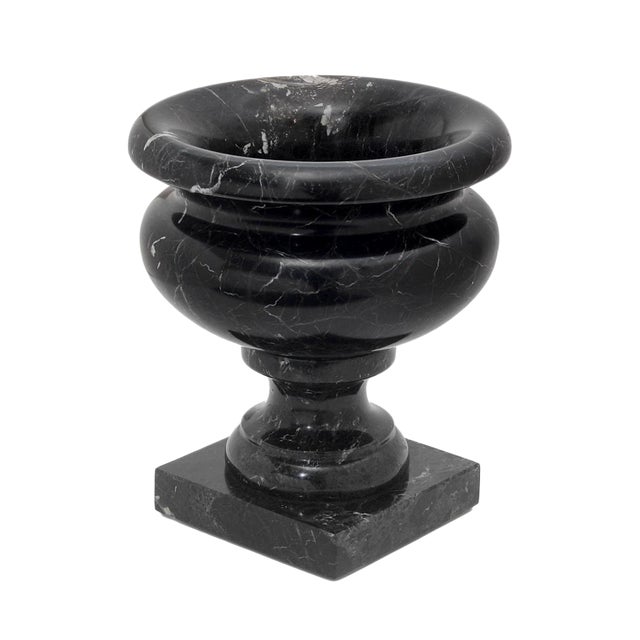 Black Marble Planter Chairish