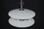 Metal Mid-Century Large Murano White Glass Chandelier by Vistosi, 1970s For Sale - Image 7 of 11