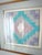 A beautifully composed original hand-cast paper relief by Priscilla Wess, featuring a striking geometric motif inspired by...