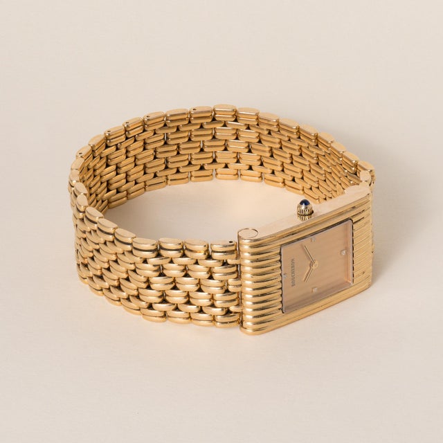 Boucheron Reflet 18K Gold Diamond Dial Watch An iconic design from the legendary Parisian maison Boucheron, the Reflet...