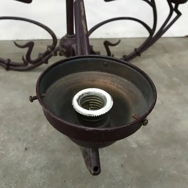 Jugendstil Hanging Lamp, 1920s For Sale - Image 10 of 12