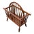 Vintage American Style Turned Spindle Oak Magazine Rack For Sale
