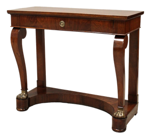 19th Century Charles X Italian Console in Walnut