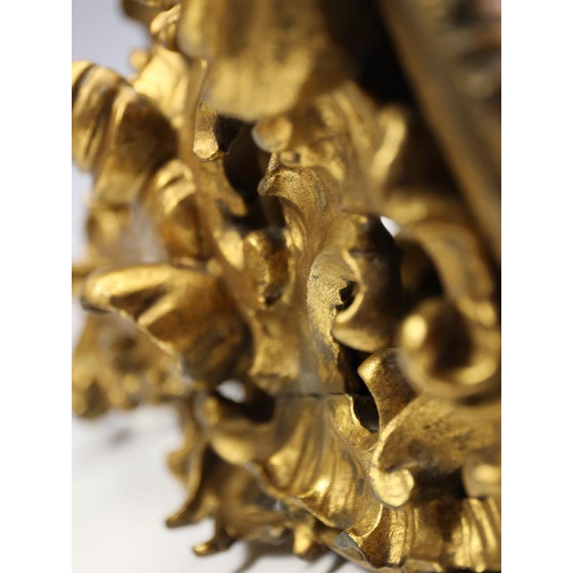 18th Century Italian Rococo Giltwood Corner Wall Bracket, 1870 For Sale - Image 13 of 18