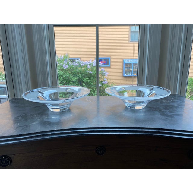 Decorative Glass Bowls (2) by Barbara Barry for Baker Furniture - Vintage Early 2000s For Sale - Image 9 of 9