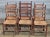 American Set of 6 Antique New England Ladderback Style Dining Chairs With Rush Seats For Sale - Image 3 of 8