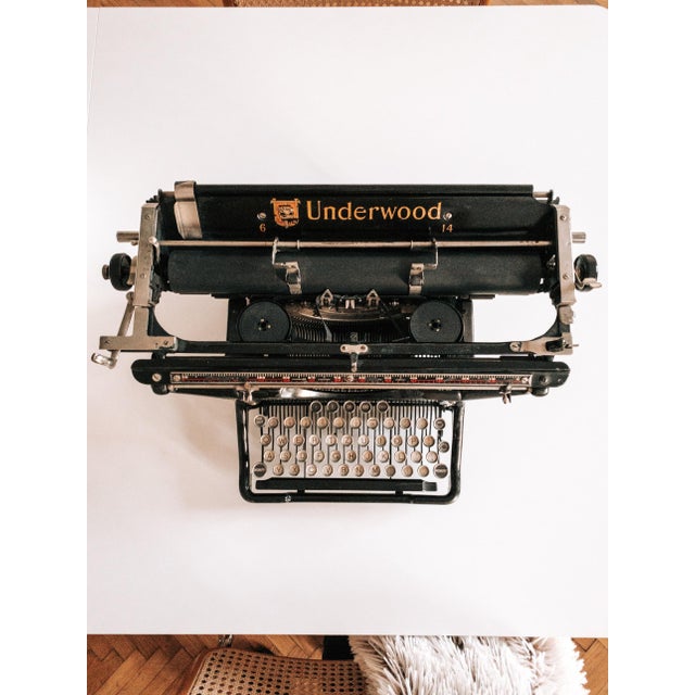 American No. 6 - 14 Qwertz Typewriter from Underwood Elliot Fisher Co., 1930s For Sale - Image 10 of 18