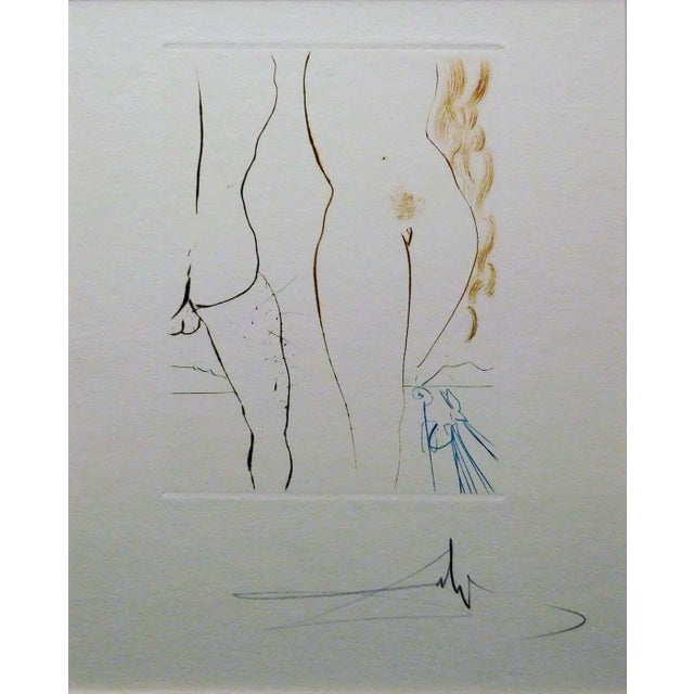 Salvador Dalí Le Décameron (Decameron) 1972 the Complete Set of 10 Etchings For Sale - Image 10 of 18
