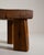 Brutalist Brutalist Oak Side Table with Wooden Pins, 1960s For Sale - Image 3 of 8