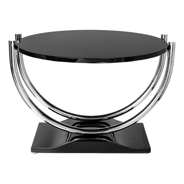 Vintage Black Side Table For Sale