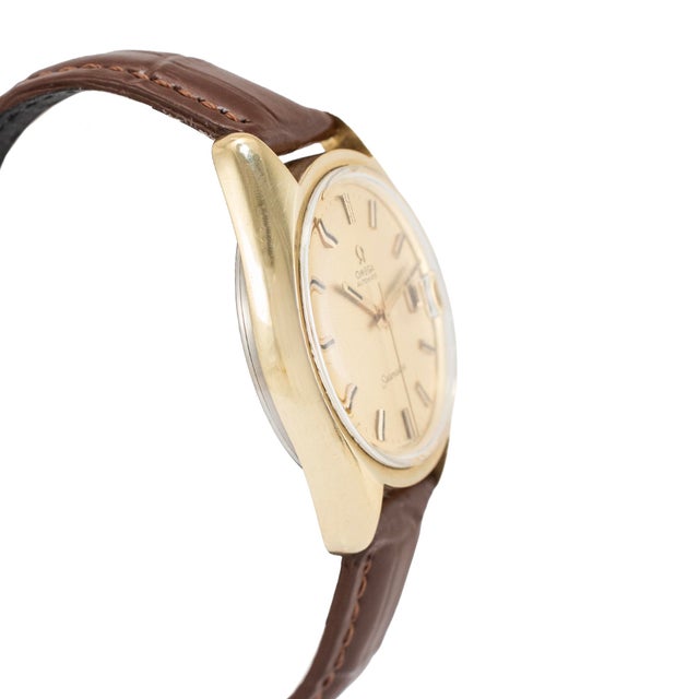 Omega Vintage Omega Seamaster 35mm 166.067 Champagne Dial Stainless Steel Watch For Sale - Image 4 of 10