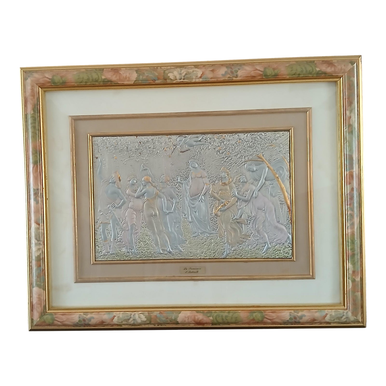 Late 20th Century Sterling Silver Relief of Botticelli's La Primavera ...