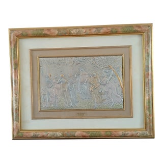 Late 20th Century Sterling Silver Relief of Botticelli's La Primavera Magnificent For Sale
