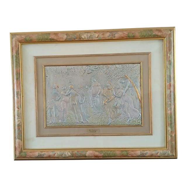 Late 20th Century Sterling Silver Relief of Botticelli's La Primavera Magnificent For Sale