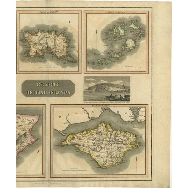 Antique Map of the British Islands by J. Thomson, 1817 For Sale - Image 3 of 7