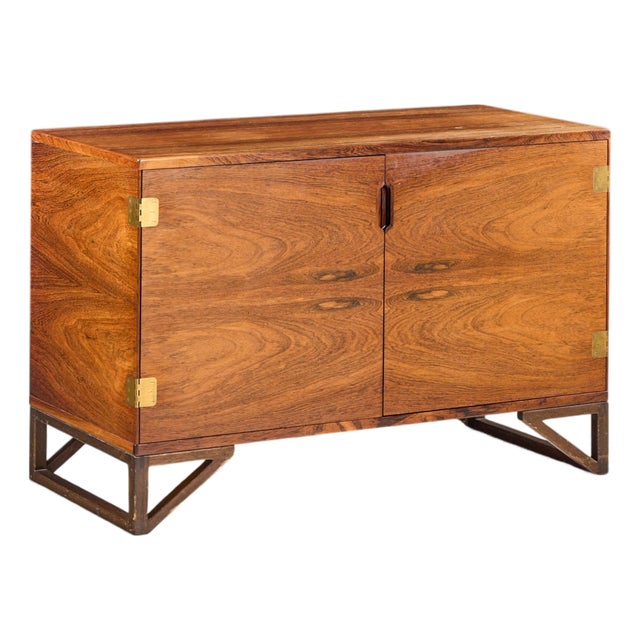 Svend Langkilde for Langkilde Møbler Mid Century Rosewood and Teak Cabinet For Sale